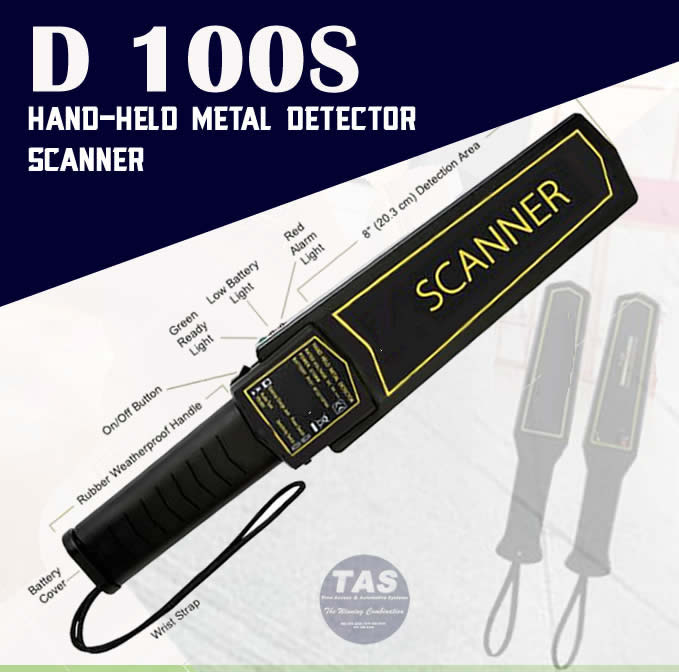 D100S Portable Heavy Duty Hand Held Metal Detector 